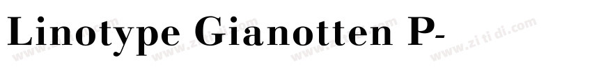 Linotype Gianotten P字体转换